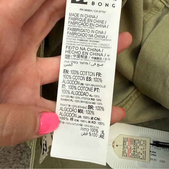 Billabong Leia Utility Shorts Army Green 28 - Picture 6 of 6